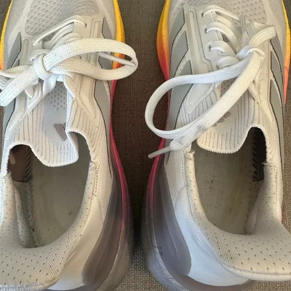 Adidas Ultraboost Light 5X Cloud White Halo Silver Lucid Pink Womens 7 NO INSOLE
